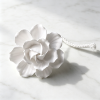 Diffuseur de parfum d'ambiance artisanal en céramique en forme de fleur, pierre aromatique parfumée aux huiles essentielles, pour la maison, vente en gros