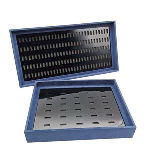 Plateau de présentation de bijoux en tissu Micro, 10 pièces, plateau pliable de haute qualité pour 30 bagues - Product Image 4