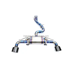 ING titanium alloy catback exhaust for 2009-up Audi TTRS 2.5T Exhaust Muffler with Valve car accessories