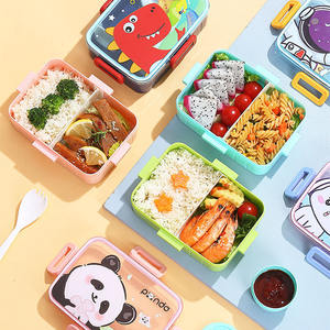 नई शैली के प्यारे बच्चे छात्रों को पोर्टेबल टेक-इफ लंच बॉक्स लीक - Product Image 2