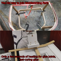 Machine à souder le bois haute fréquence en promotion avec moteur 1,5 kW certifiée CE, outil de bricolage pour le travail du bois à domicile