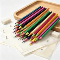 Ensemble de crayons de couleur personnalisés certifiés sécurité, 12 pièces, corps triangulaire en plastique de 7 pouces, vente en gros directe d'usine