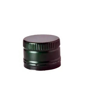 Disponibile in magazzino 31.5*24 millimetri verde scuro di colore dell'oro di plastica di alluminio bottiglia di vetro di cottura olio di oliva caps