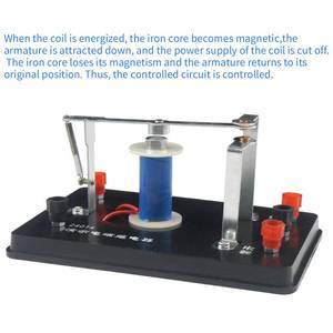 Relé electromagnético: Demostración del uso de equipos de experimentación física para enseñar electromagnetismo con instrumentos. - Product Image 2