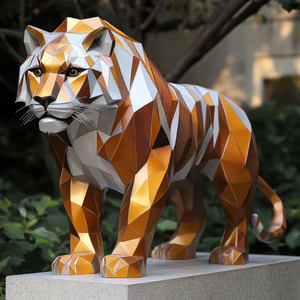 Satılık yüksek cilalı bahçe Metal hayvan heykeli paslanmaz çelik at heykel - Product Image 6