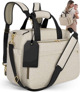 Sac à dos convertible pour couches de bébé, 5 modes de portage, avec porte-bouteilles isothermes, sac de voyage imperméable, s'adapte sous la siège, OEM - Product Image 1
