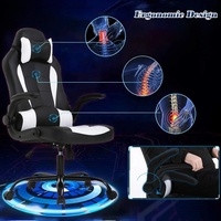 Kostenlose Probe Bester Preis Hochlehniger Komfortabler Gaming-Stuhl mit Weicher Kopfstütze und Lendenwirbelstütze 360° Drehbar für Erwachsene Langlebig Glatter Silla Gamer Stuhl