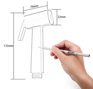 Chuveiro bidê sanitário de alta pressão, mãos livres, conjunto de banho com jato de pressão contínuo - Product Image 3