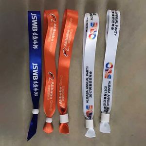 Pulsera de Tela Sublimada de Poliéster con Precio de Fábrica Personalizado, Pulsera Tejida para Festivales con Cierre de Seguridad - Product Image 3