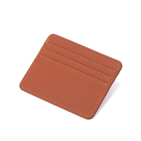 Dompet Kartu Minimalis Desain Kustom Kulit PU Anti-RFID Terbaru 2026