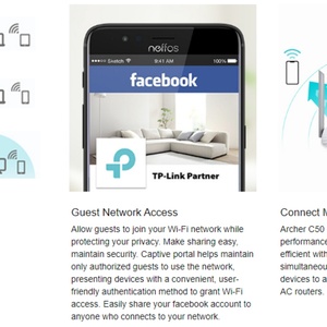 Routeur Wifi sans fil double bande 1200m à quatre antennes Tp-link Archer C50 - Product Image 5