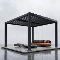 Pergola manuelle d'extérieur en aluminium, rétractable, imperméable, écologique, thermolaquée, tailles personnalisables, cadeaux naturels