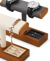 Youpin High-End Massief Hout Horloge Opbergrek Zwart Walnoot Horloge Display Rack Houder Creatieve Sieraden Armband Rack