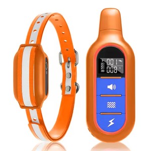 Collar eléctrico recargable antiladridos para perros, collar de choque impermeable con control remoto hecho de plástico duradero