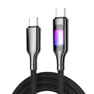 Cable de Datos Tipo-C de Alta Calidad con Luz LED Intermitente, Cable de Carga Rápida de 5A PD100W para Teléfono y Portátil - Product Image 2