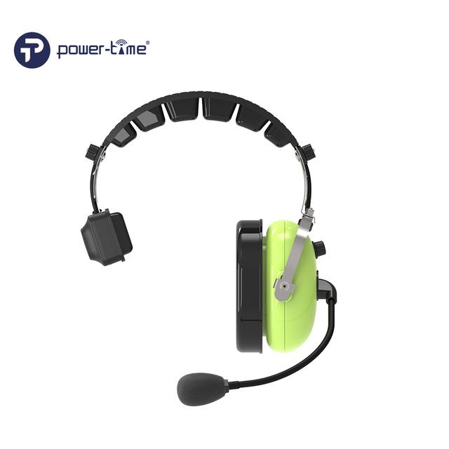 Full-Duplex Wireless Single-Ear Headset Intercom System SNR28dB Noise Canceling Type-C Charging Team Communication (20hrs