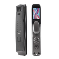 Serrure de porte intelligente à reconnaissance faciale 3D, fonction de visionneuse de veines digitales, haute sensibilité, application Xhome, carte-clé, mot de passe, serrure numérique