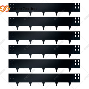 Bordure de pelouse en acier moderne avec finition à texture martelée - Product Image 4