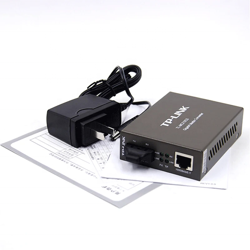 1pair TP-LINK TL-MC210CS 1000M SC 20km Singlemode fiber media converter · image 5