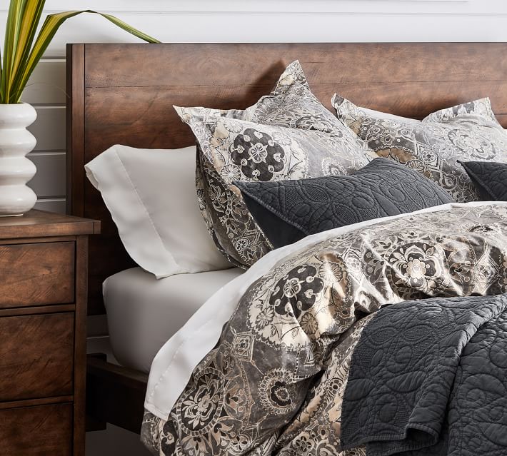 Home furniture American style wood bed living room farmhouse wood bed