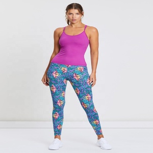 Leggings de yoga imprimés par sublimation intelligents pour femmes avec tissu en polyester respirant extensible dans les quatre sens - Coupe ajustée tendance - Product Image 5