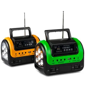 Sistema di generazione di energia solare da 20w luce di emergenza solare sistema solare Radio Dc sistema solare domestico di energia portatile Off Grid