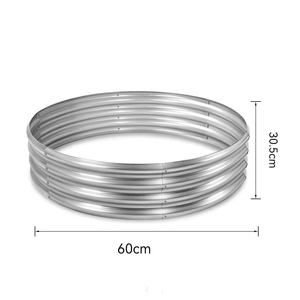 Jardinera Elevada Circular de Acero Galvanizado, Ecológica, Grande, <span class=keywords><strong>para</strong></span> Exteriores, <span class=keywords><strong>para</strong></span> Verduras, Flores, Hierbas, Hogar - Product Image 2