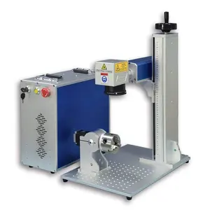 Yalet 20w 30w 50w JPT RAYCUS MAX Desktop Fiber Laser Marking Machine For Metal Stainless Steel Aluminum Engraving