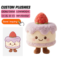 Fabricant professionnel de jouets design, service OEM/ODM, poupée en peluche brodée super douce personnalisée, souvenir de mariage, crème glacée