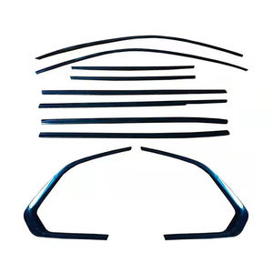 X5 G05 Penutup Potong Strip Cetakan Ambang Jendela Pintu Aksesori Eksterior Mobil Hitam Mengilap ABS - Product Image 1