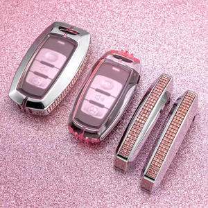 เคสกุญแจรถยนต์หนัง F7X F7 H7 M6 H9มีพลอยเทียมสำหรับสุภาพสตรีสินค้าใหม่ยอดนิยม - Product Image 4