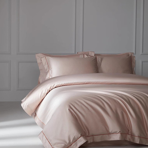 Xuất Khẩu Tùy Chỉnh Khách Sạn Sang Trọng Bộ Đồ Giường Đặt 100% Bông Bộ Đồ Giường Đặt Cho Phòng Ngủ Duvet Bìa Đặt Vua Nữ Hoàng Kích Thước Màu Rắn - Product Image 5