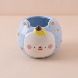 Soportes decorativos <span class=keywords><strong>de</strong></span> diseño <span class=keywords><strong>de</strong></span> <span class=keywords><strong>unicornio</strong></span>, mini macetas <span class=keywords><strong>de</strong></span> cerámica baratas para plantar - Product Image 2