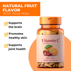 Suplemento de Ácido Ascórbico con Sabor a Frutas y Alto Contenido de Vitamina C de 1000 mg, Mejora la Defensa Inmunitaria del Cuerpo, Venta al por Mayor - Product Image 3