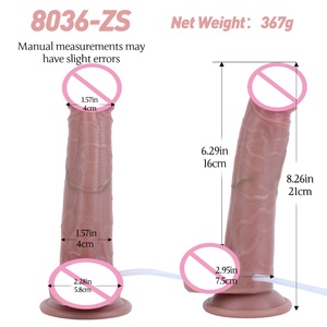 SXXY Dildo Deslizante con Prepucio, Dildo con Función de Eyaculación, Dildo con Correa, Dildo Realista con Testículos para Mujeres, Juguete Sexual para Parejas al por Mayor - Product Image 2