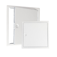 Porte de panneau d'accès carrée 400*600mm en acier galvanisé blanc thermolaqué, moderne, étanche, pour inspection de plafond d'hôtel, avec verrouillage par came