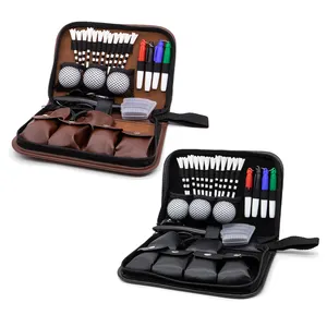 Caja de regalo de Golf con logotipo personalizado Tee de Golf, marcador de bolas, herramienta Divot Accesorios de Golf Juego de herramientas de Golf Estuche