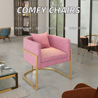 Bequemer Einsitzer Stoff Sessel für zu Hause Wohnzimmer Sofa Verwenden Sie Rechteck Beauty Salon Hotel Schlafzimmer möbel Set