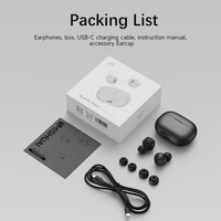 Auriculares Inalámbricos Intrauditivos con Diafragma de Nanocarbono de 10 mm, Compatibles con Formato de Audio AAC, Sonido de Alta Resolución, Cancelación Activa de Ruido, LED