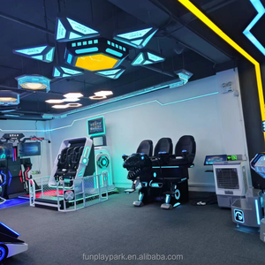 Machine de jeu de simulateur de VR extérieur commercial <span class=keywords><strong>cinéma</strong></span> de réalité virtuelle 3 places d'<span class=keywords><strong>occasion</strong></span> aéroports d'intérieur de terrain de jeu de fibre de verre - Product Image 3