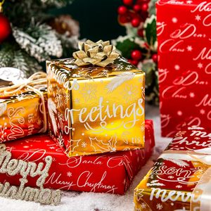Christmas <b>Wrapping</b> <b>Paper</b> Roll 17 Inch X 33 Feet Double Side Recyclable Gift Craft Gold Metallic Foil - Product Image 4