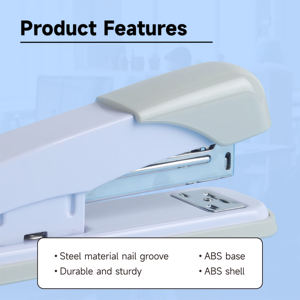 נוח עבור סטודנטים 25 עמודים <span class=keywords><strong>stapler</strong></span> אפור קטן <span class=keywords><strong>stapler</strong></span> tango משרד כבד תבשיל כסף nromal - Product Image 3