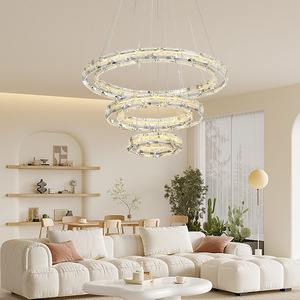 Keli โคมไฟระย้าคริสตัล K9 K9หรูหราแบบนอร์ดิกโคมไฟระย้าแอลอีดีแขวนไฟตกแต่งบ้านที่ทันสมัยสำหรับห้องครัวห้องรับประทานอาหารโคมไฟระย้า - Product Image 2