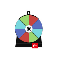 Roue de prix effaçable à sec de couleur Roue rotative colorée Fortune Roulette modifiable Jeu à boire pour adultes pour les supermarchés de classe