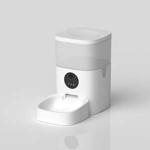 Comedero Inteligente para Mascotas Tuya de 4L, Tazón de Plástico, Control Remoto Automático por WiFi a través de Aplicación Móvil, Carga Eléctrica, Pantalla LCD, Configuración de Tiempo, para Perros y Gatos - Product Image 2