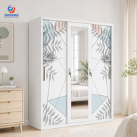Armoire portable et armoire à portes coulissantes en acier - Installation facile, idéale pour les dortoirs universitaires et les logements temporaires