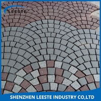 Plaques de pierres naturelles fendues grise/noire, 5mm, pas cher, pour paver les carreaux d'une allée