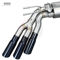 Échappement complet haute performance en acier inoxydable SDO pour Mercedes Benz G63 AMG W463A W464 4.0T 2018-2026 avec downpipe droit