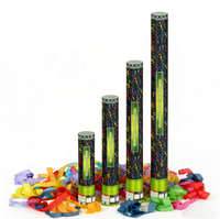 Ali 60cm New Rice Paper Party Popper Confetti Cannon Water-solubilité Spring Loaded Confetti Cannon avec Multi-color for Party