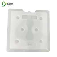 Brique réfrigérante en gel de glace HDPE PCM rayée moderne, prix d'usine, 2-8 degrés, pour le transport médical, en plastique